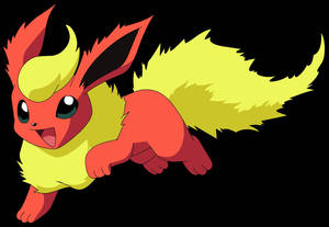 Running Flareon From Pokemon Wallpaper