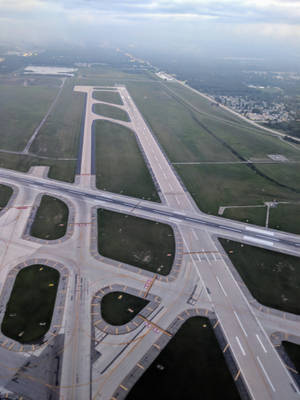 Runway Aerial View Wallpaper