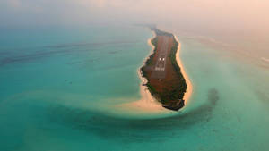 Runway In An Island Wallpaper