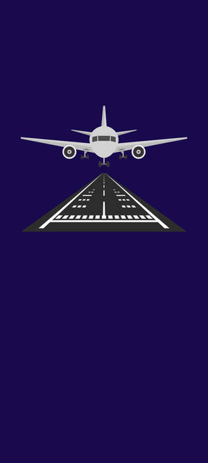 Runway Purple Art Wallpaper