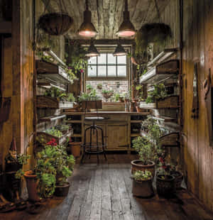 Rustic Indoor Garden Space.jpg Wallpaper