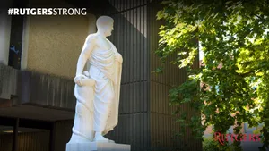 Rutgers Hippocrates Statue Wallpaper