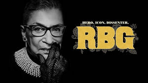 Ruth Bader Ginsburg Gold Initials Wallpaper