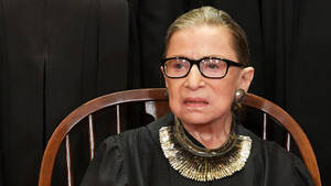 Ruth Bader Ginsburg Iconic Necklace Wallpaper