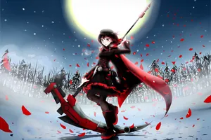 Rwby Ruby Rose Solo Wallpaper