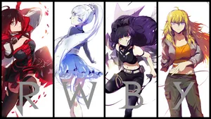 Rwby Ruby Weiss Blake Yang Wallpaper
