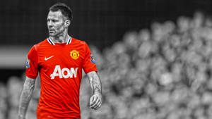 Ryan Giggs Red Color Splash Wallpaper