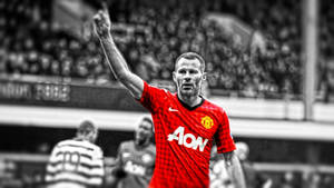 Ryan Giggs Retro Red Wallpaper