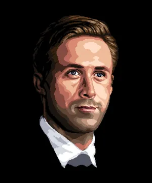 Ryan Gosling Digital Painting Wallpaper