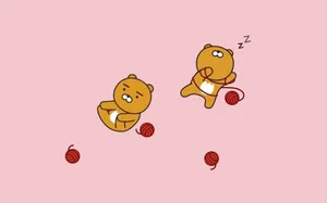 Ryan With Yarn Kakao Friends Wallpaper