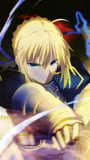 Saber Fate Stay Night Swinging Sword Wallpaper