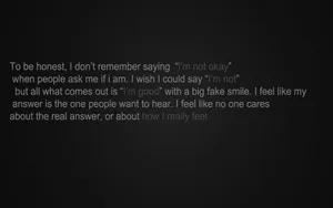 Sad Aesthetic Depressing Quote Wallpaper