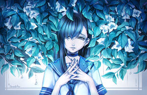 Sad Anime Creepy Cold Girl Wallpaper