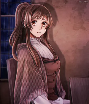 Sad Anime Girl Nervous Wallpaper