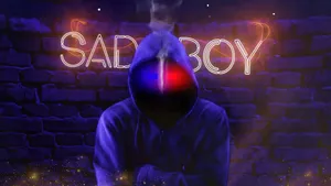 Sad Boy With 3d Glasses Wallpaper