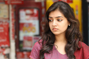 Sad Eye Nazriya Hd Wallpaper