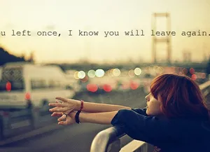 Sad Love Girl In Sidewalk Wallpaper