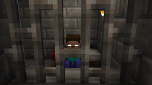 Sad Minecraft Herobrine Prison Wallpaper