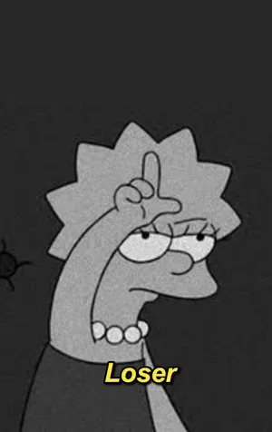 Sad Simpsons Lisa Loser Wallpaper