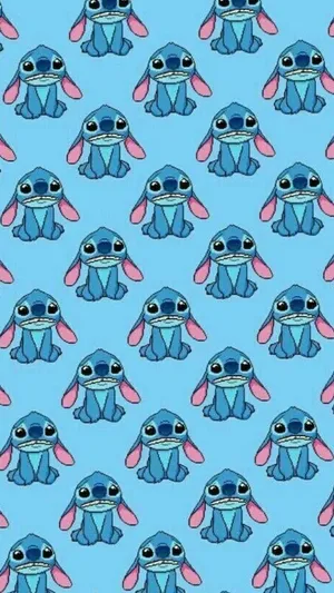 Sad Stitch Pattern Wallpaper
