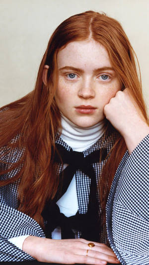 Sadie Sink Without Makeup Wallpaper