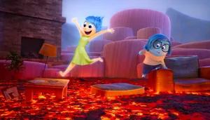Sadness Inside Out Lava Wallpaper