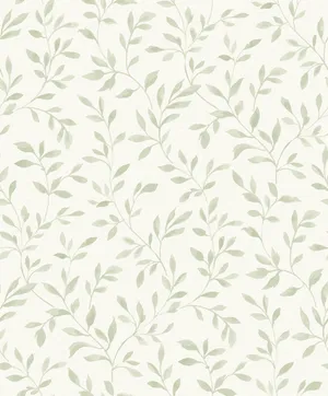 Sage Green Aesthetic Vines Wallpaper