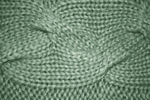 Sage Green Knitted Pattern Wallpaper