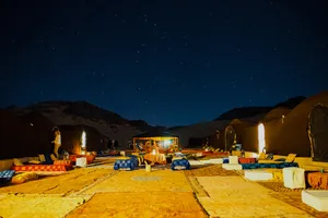 Sahara Camping Spot Wallpaper