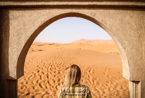 Sahara Desert Archway Wallpaper