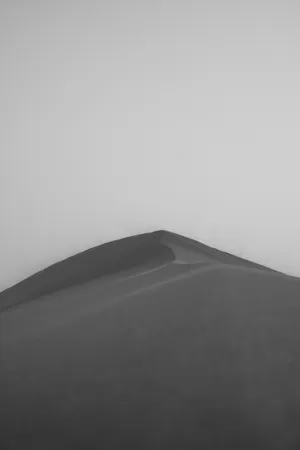 Sahara Landscape In Monochrome Wallpaper