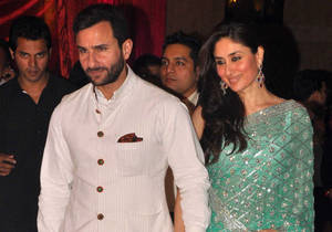 Saif Ali Khan With Wife Wallpaper