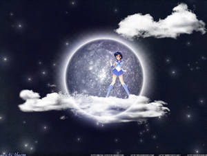 Sailor Mercury On The Planet Mercury Wallpaper