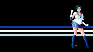 Sailor Mercury, The Beautiful Guardian Of Intellect Wallpaper