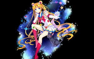 Sailor Moon And Luna Art Wallpaper