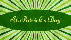 Saint Patrick’s Day On Pinstripe Design Wallpaper