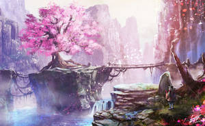 Sakura Forest Paradise Wallpaper