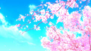 Sakura Tree In Anime Wallpaper