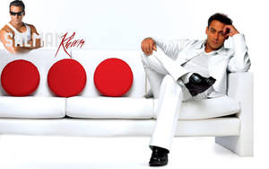 Salman Khan On White Sofa Wallpaper