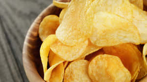 Salty Crispy Potato Chips Wallpaper