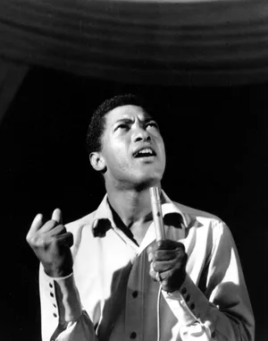 Sam Cooke Singing His Song Wallpaper