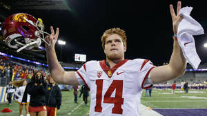 Sam Darnold Peace Usc Trojan Wallpaper