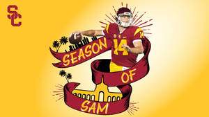 Sam Darnold Season 14 Art Wallpaper