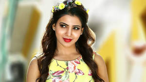 Samantha Hd Flower Crown Wallpaper