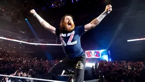 Sami Zayn Victory Celebration W W E Wallpaper