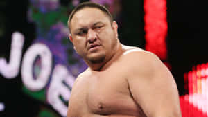 Samoa Joe American Wrestler Side Profile Wallpaper