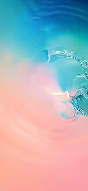 Samsung A51 Blue And Pink Wet Paint Wallpaper