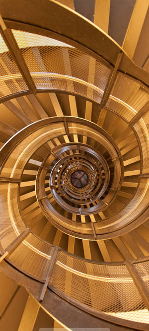 Samsung A51 Spiral Staircase Wallpaper