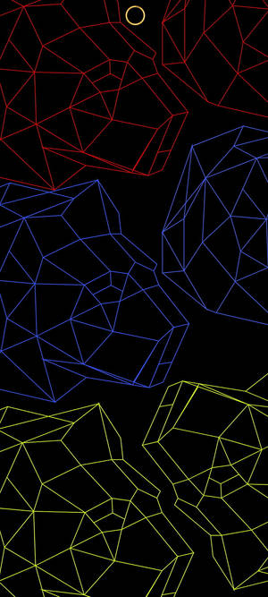 Samsung A71 3d Polygons Wallpaper