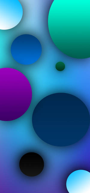 Samsung Galaxy Note 20 Ultra Blue Circles Wallpaper